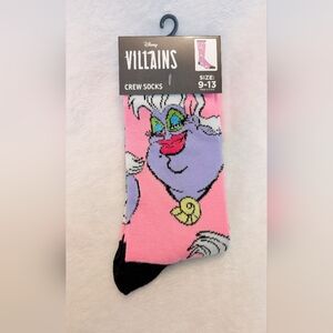 Disney Ursula Little Mermaid womens Socks nwt